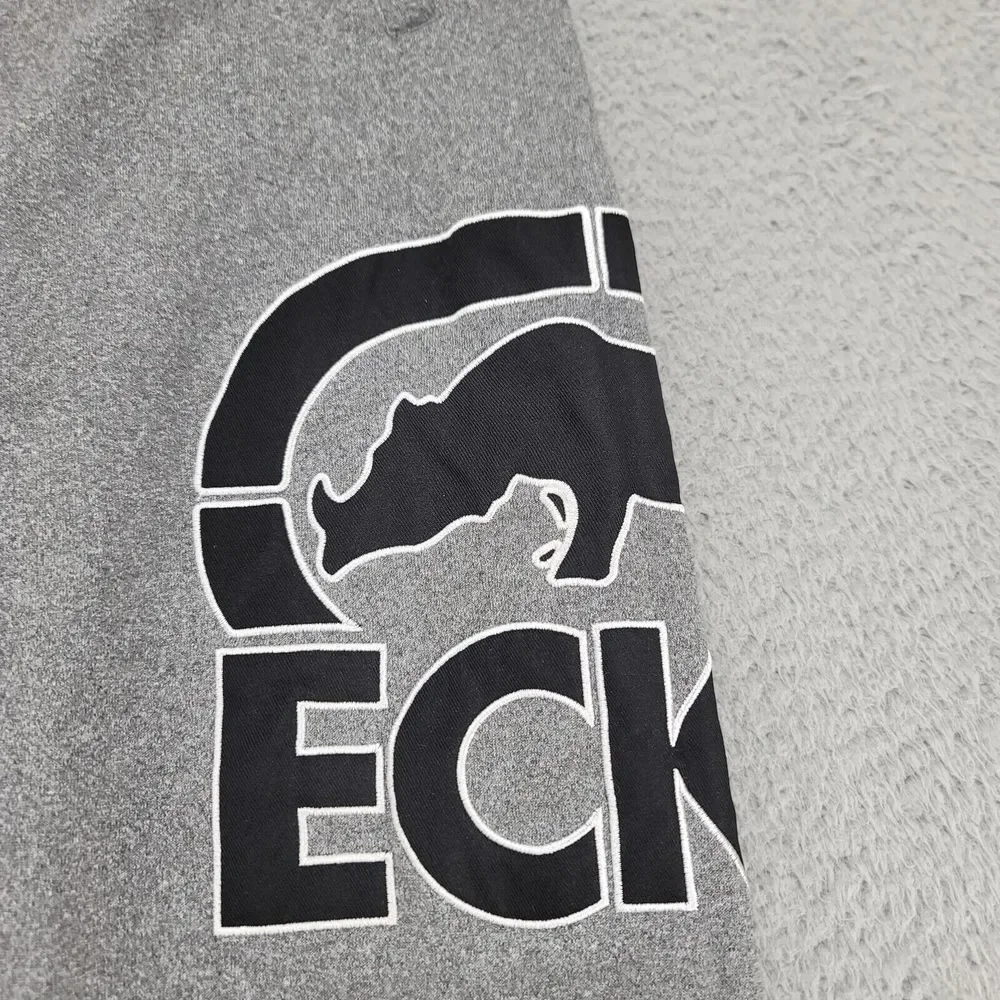Ecko Unltd. Pants Mens Medium Gray Cuffed Jogger Spellout Athleisure Casual Logo